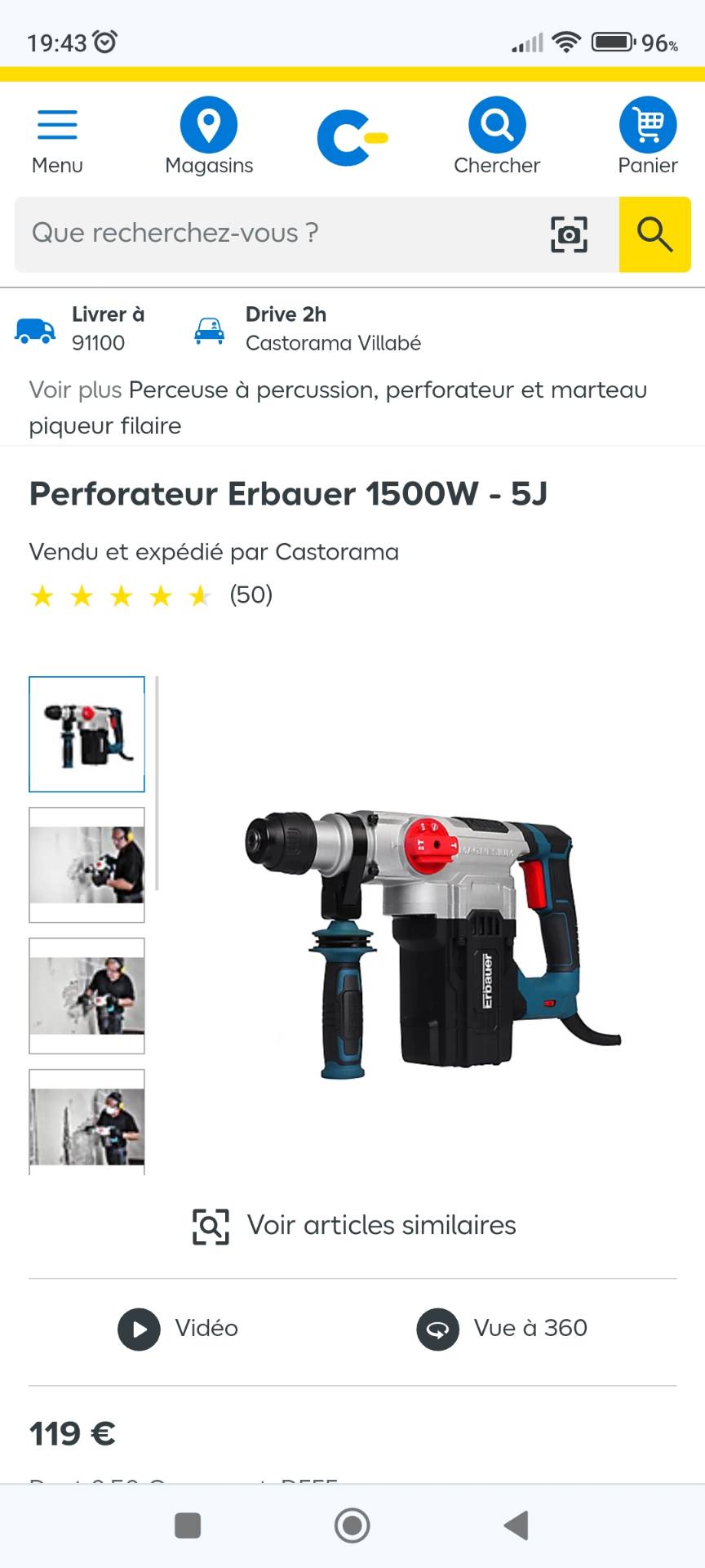 Perforateur 5 joules