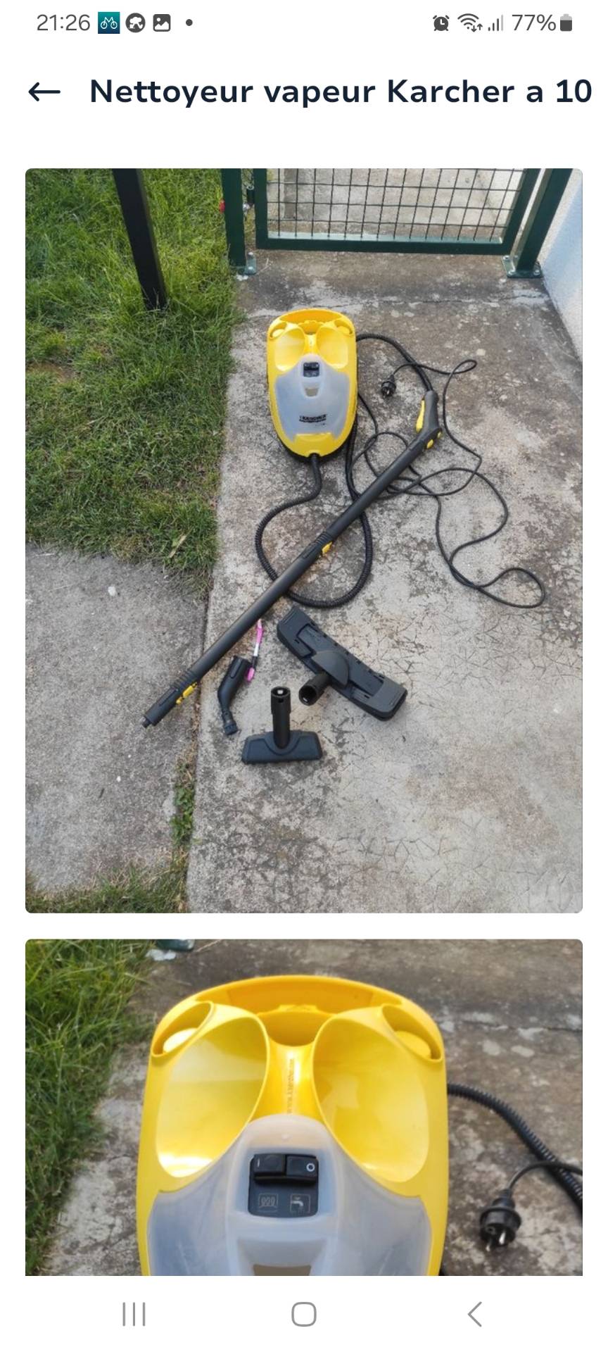 Nettoyeur vapeur karcher 