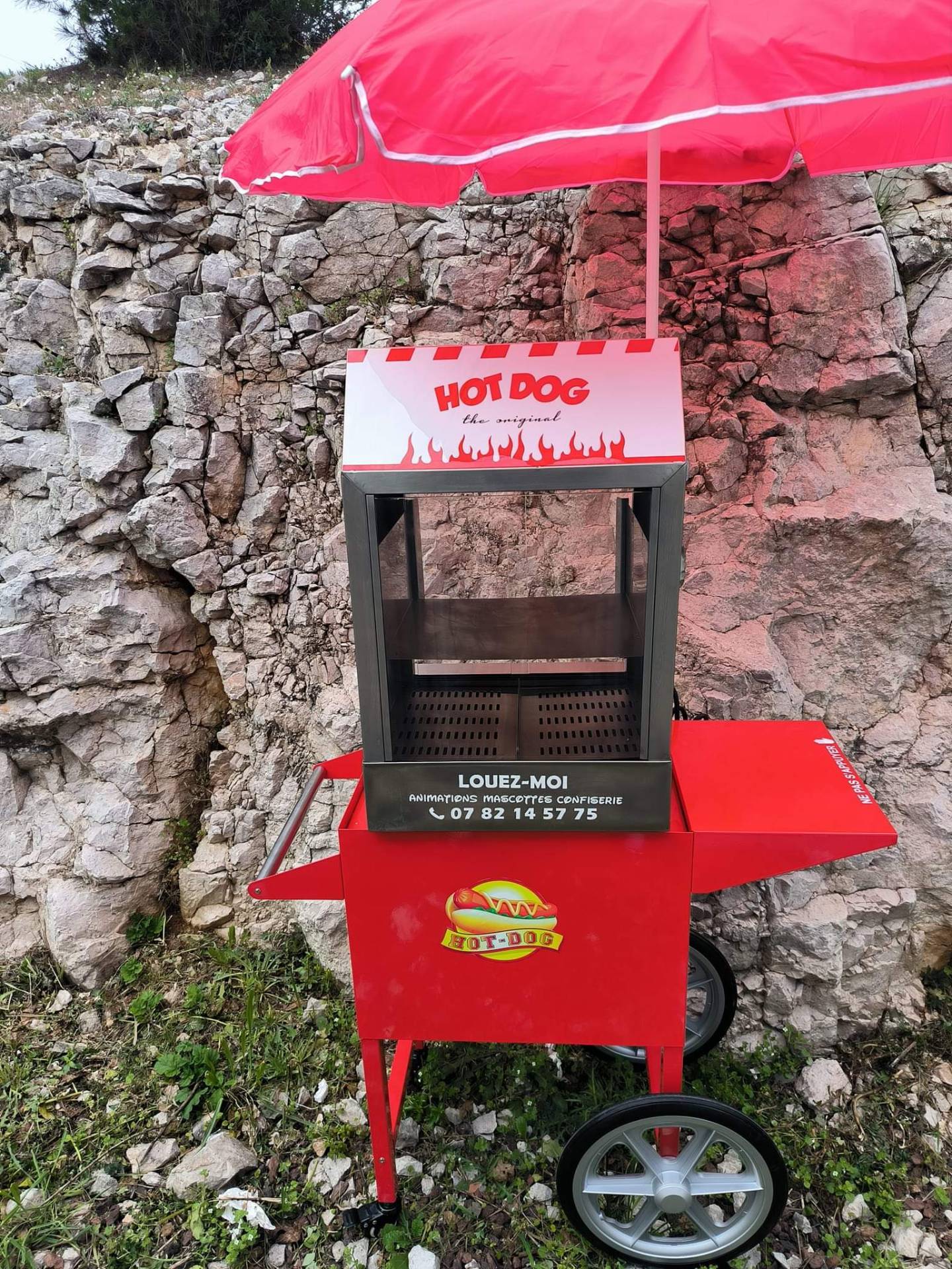 Location machine à hot dog avec où sans chariot 