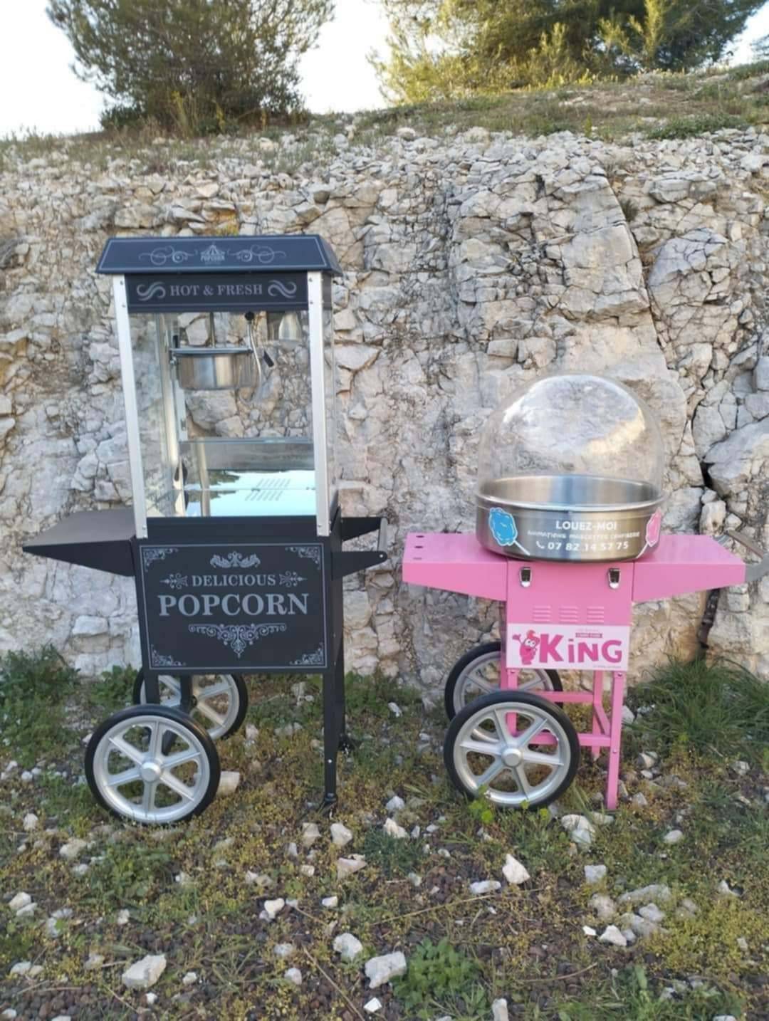 Location barbe à papa et pop-corn 