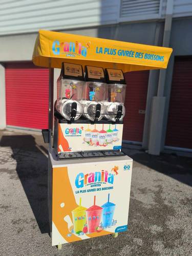 Location machine à granita 3 bacs avec chariot 