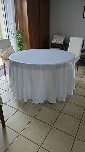 Nappe jupe pour table rectangulaires 