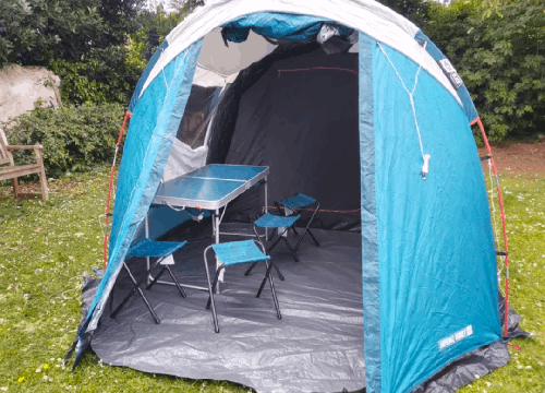 Tente à arceaux de camping - Arpenaz 4.1 Fresh&Black - 4 places 1 Chambre 1 Salon