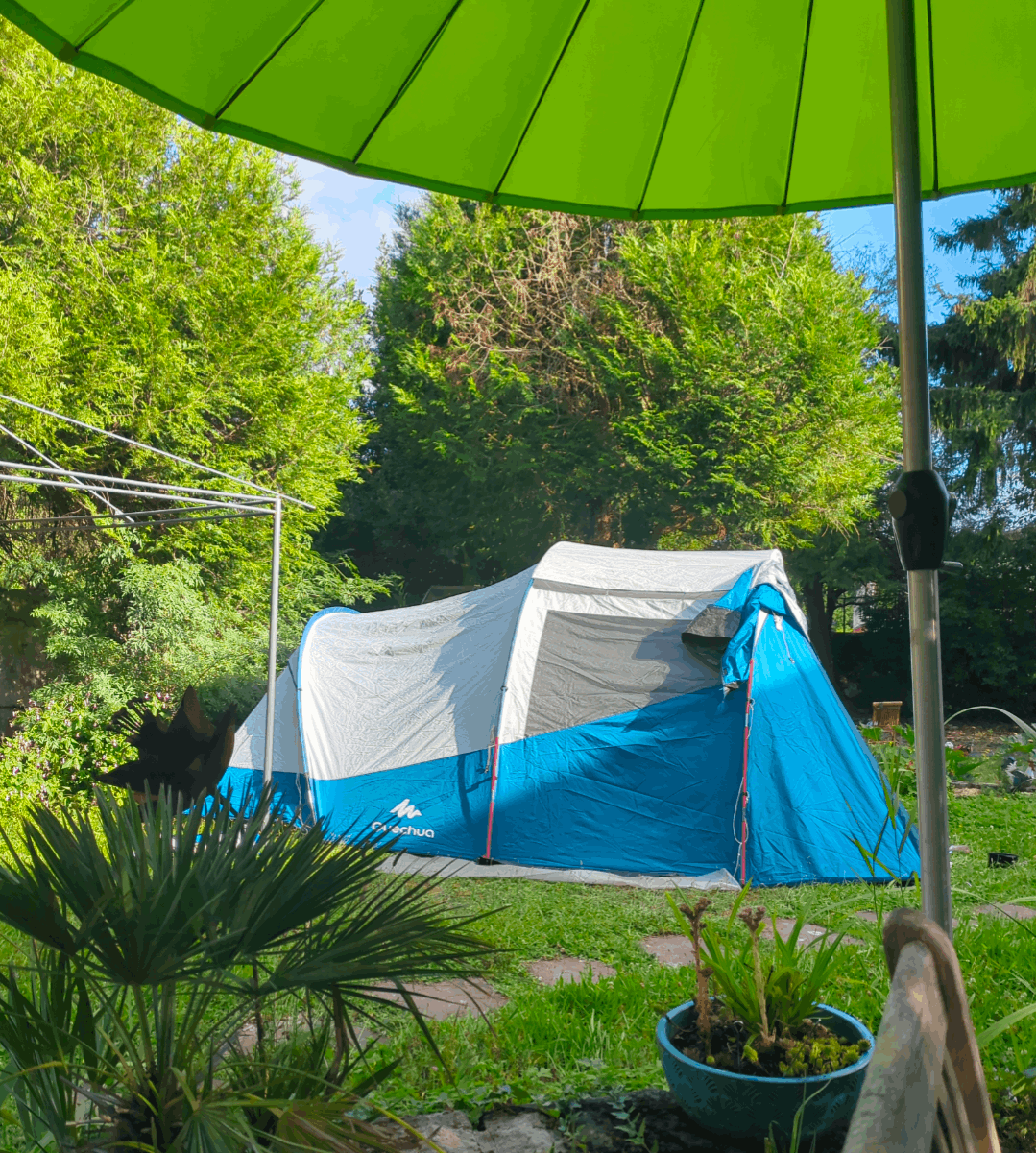 Tente à arceaux de camping - Arpenaz 4.1 Fresh&Black - 4 places 1 Chambre 1 Salon