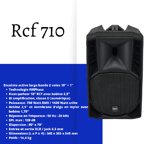 Enceinte rcf 710