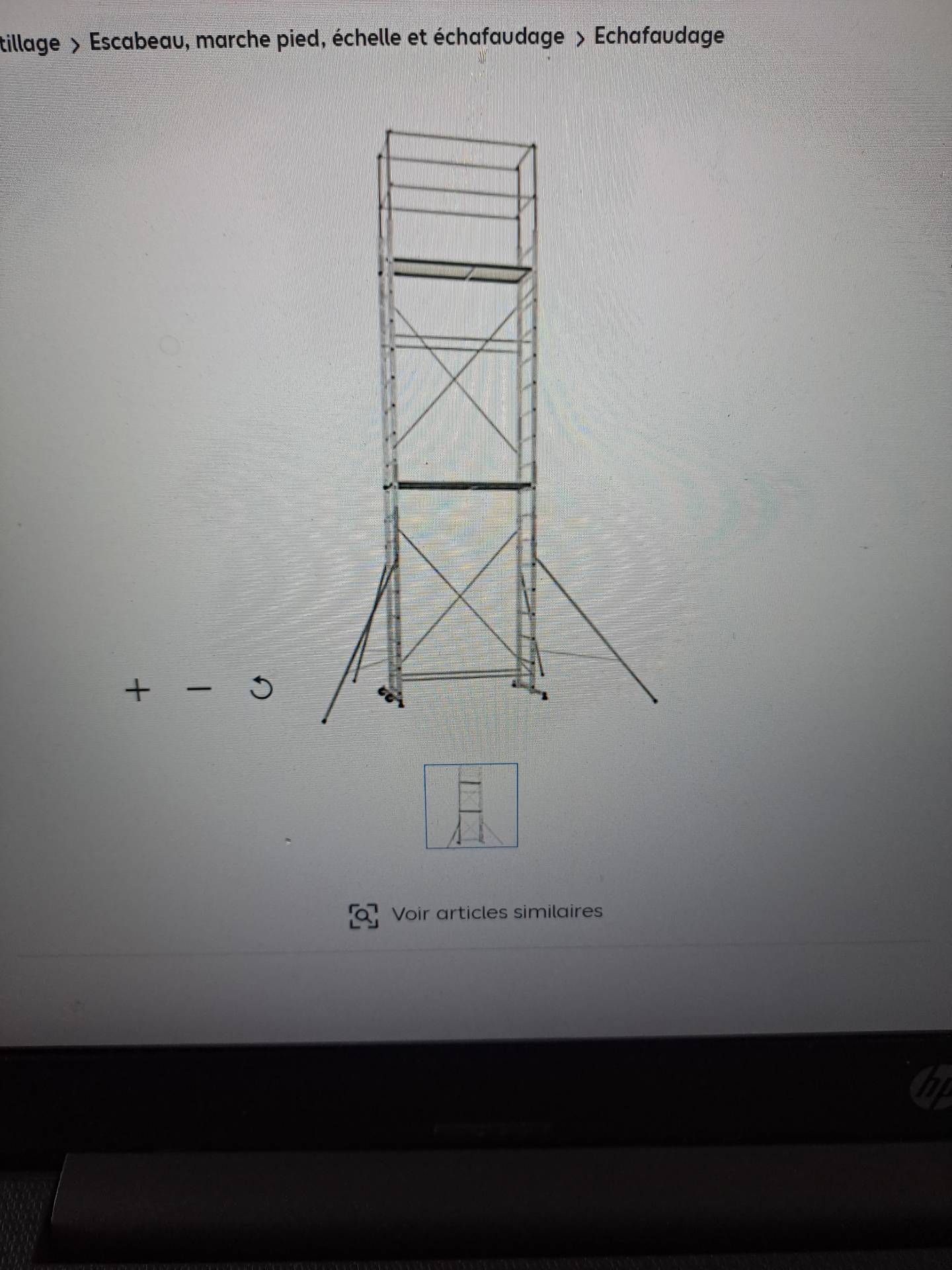 Echafaudage aluminium 7m