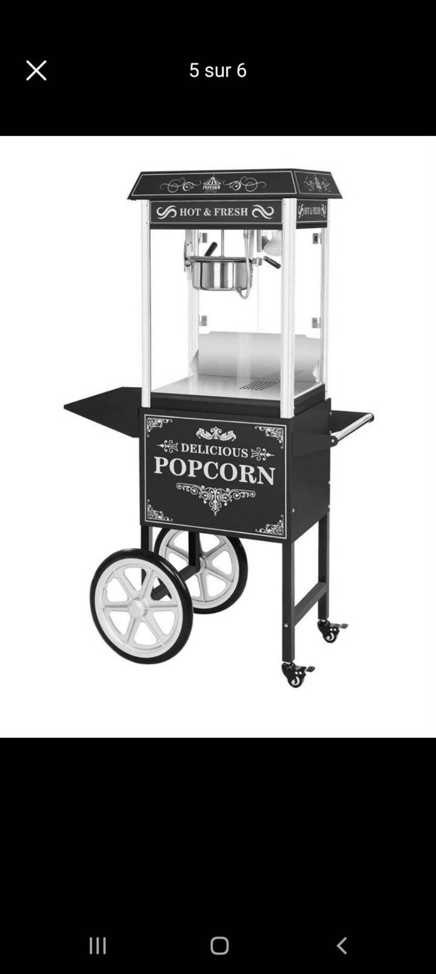 Machine à barbe à papa ou pop corn