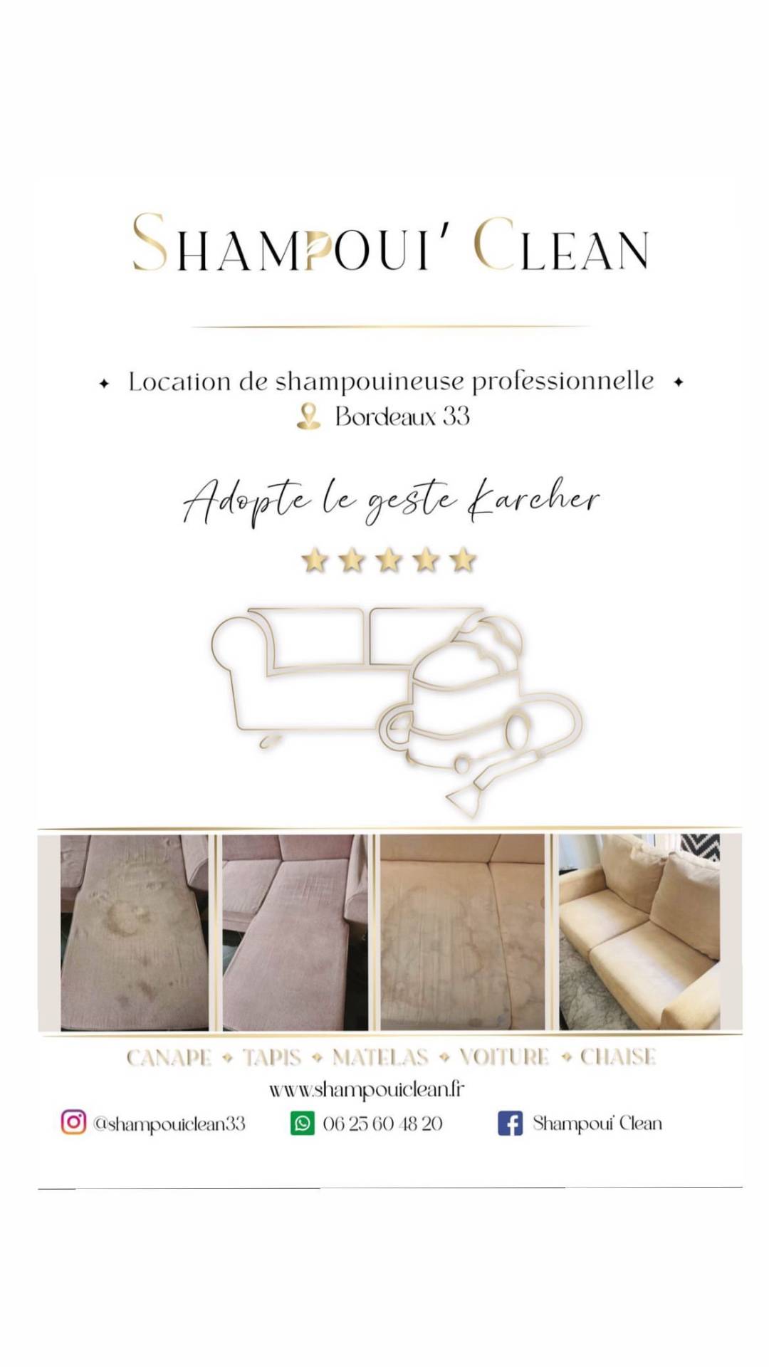 Location de shampouineuse 