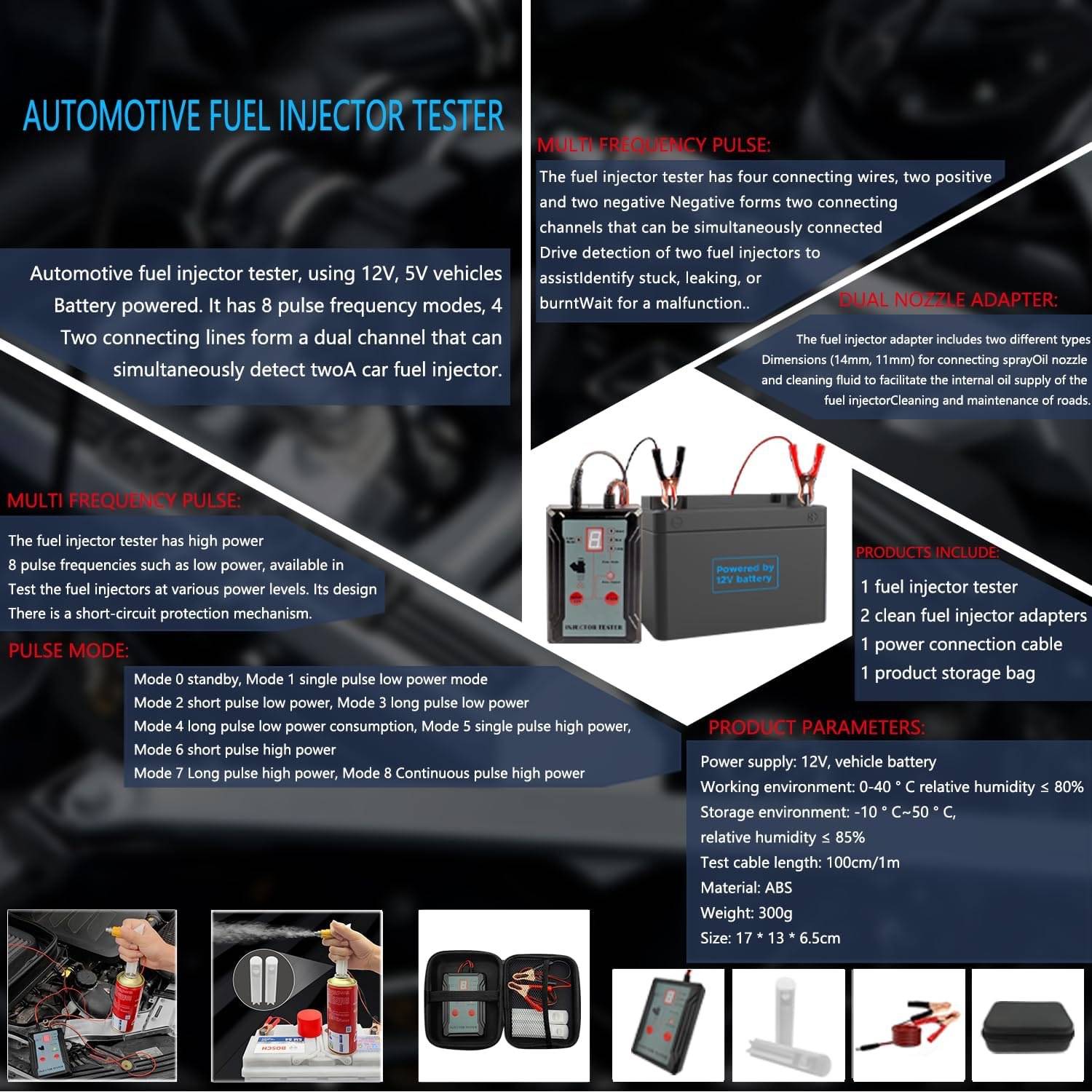 Testeur injecteurs auto