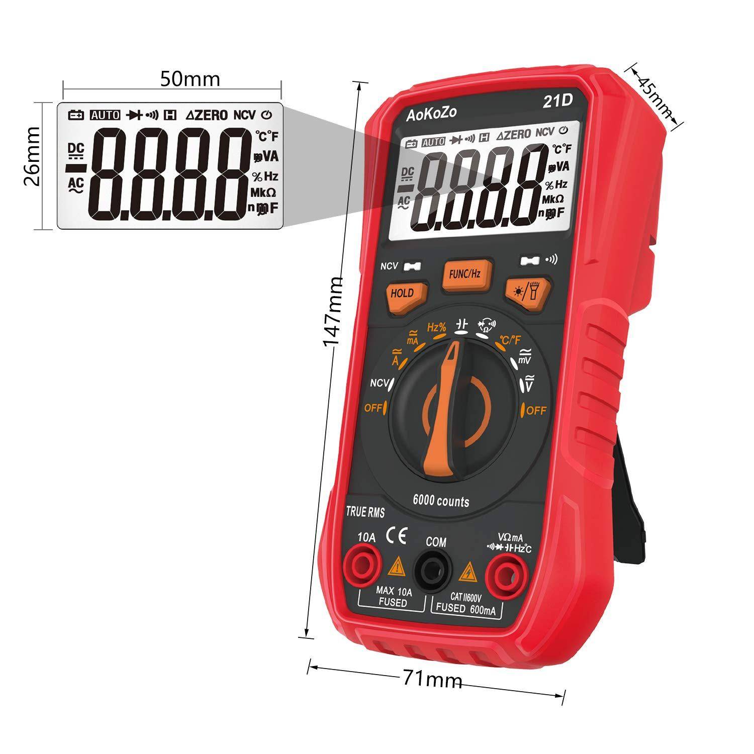 Testeur Multimètre Numérique Portable