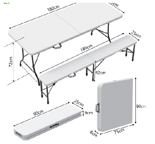 Location banc pliant pliable - à louer