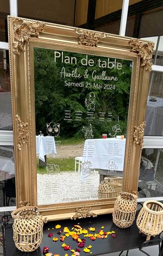 Miroir Plan de table 