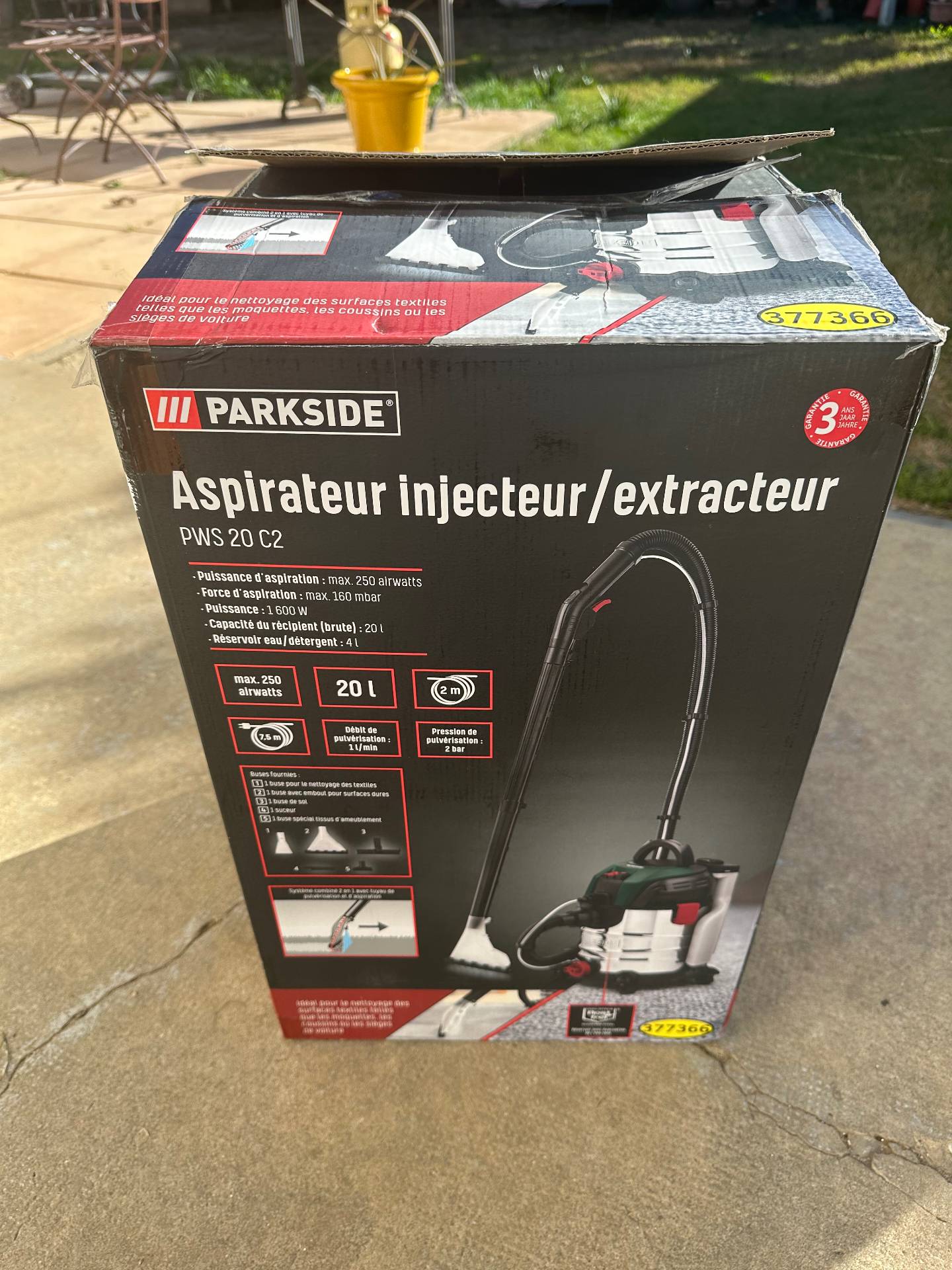 Aspirateur extracteur / injecteur 