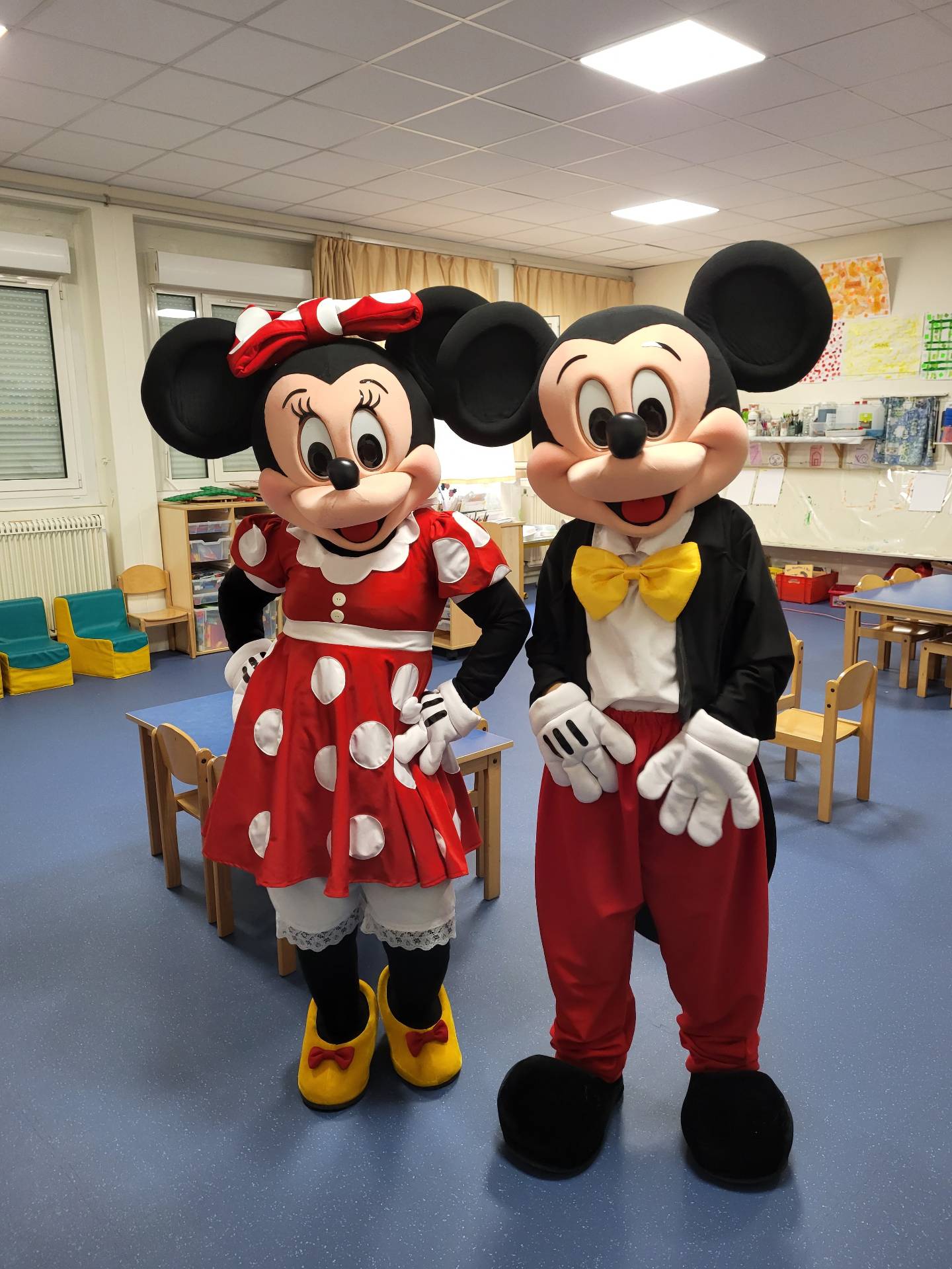 Location de mascottes Mickey et Minnie 