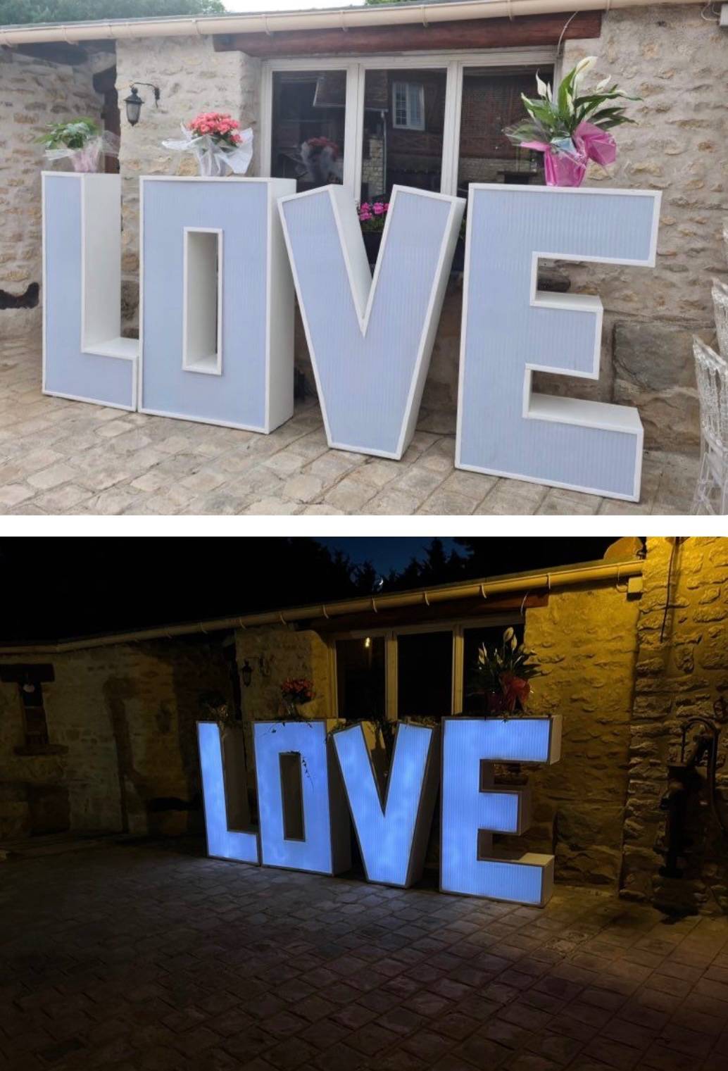 Lettres LOVE géantes 