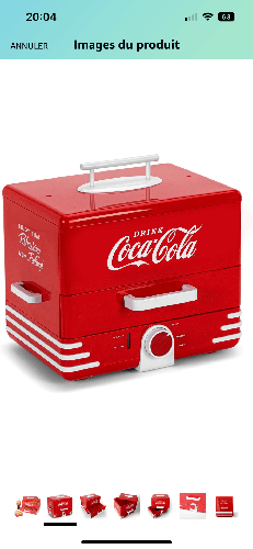 Machine hot dog Coca Cola