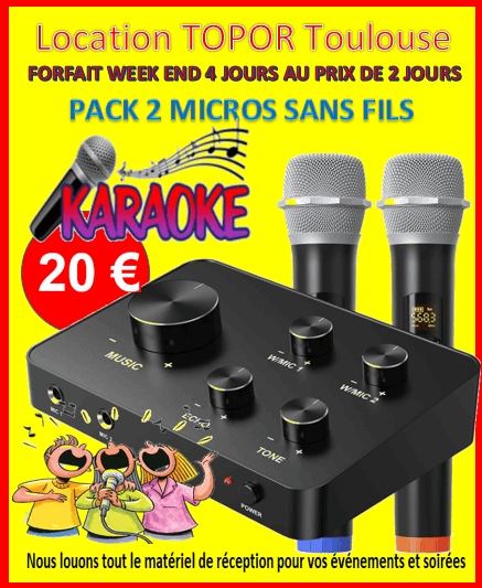 Location PACK KARAOKE - CATALOGUE LOCATION  DISPONIBLE