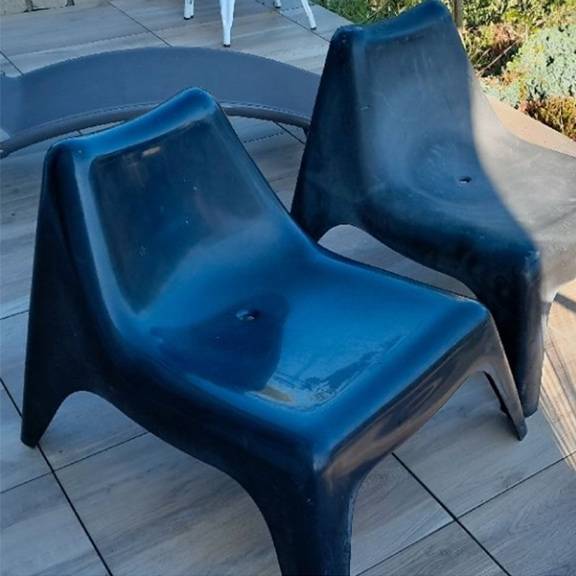 Location Fauteuil / Chaise Lounge Voge Noir