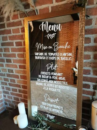 Location - Affichages miroirs, plaques de verre, cadres et autres supports