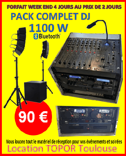 PACK SONO DJ - CATALOGUE LOCATION 2025 DISPONIBLE