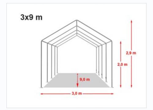 Tente de réception 9×3 m