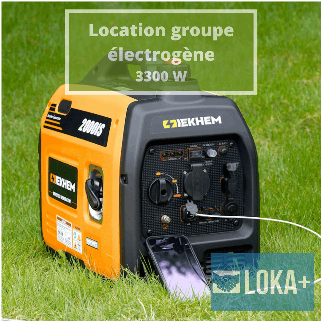 Location groupe électrogène 3300W