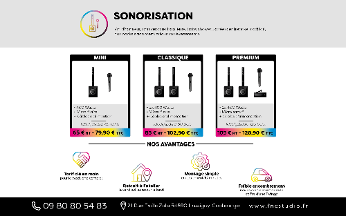 Location de Packs Sonorisation & Éclairage