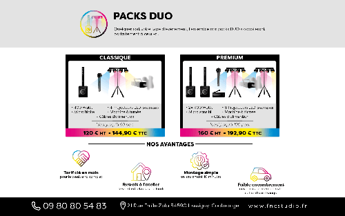 Location de Packs Sonorisation & Éclairage