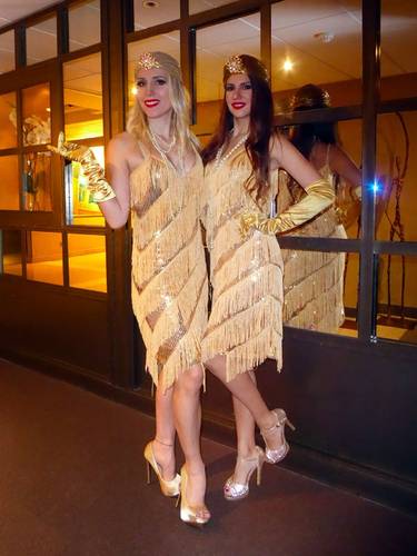 Location Robe Charleston Gatsby dorée - Paris