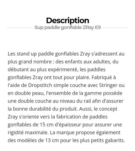 Paddle ZRAY E9 