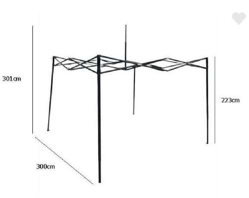 Location Tonnelle - Barnum 3m x 3m - à louer