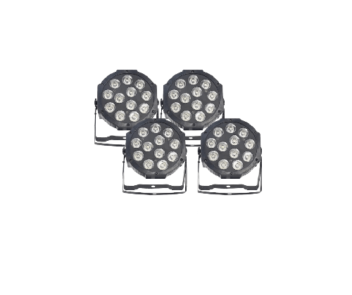 X4 Par leds 12x12 watt