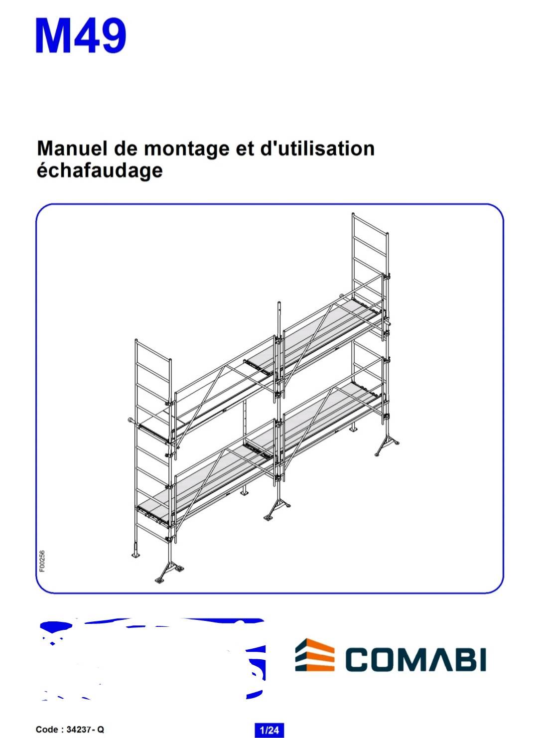 Échafaudage M49 90  m2.