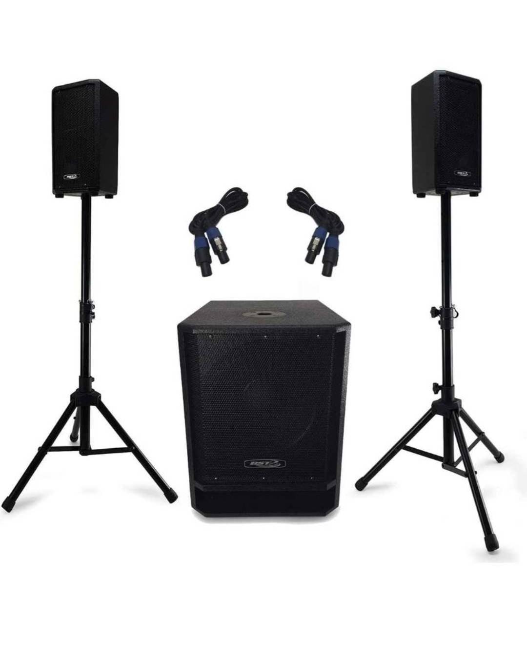 Location Fêtes / Anniversaires 🎵 Enceintes Sono Musique 800w + micros (Livrer & Installer)