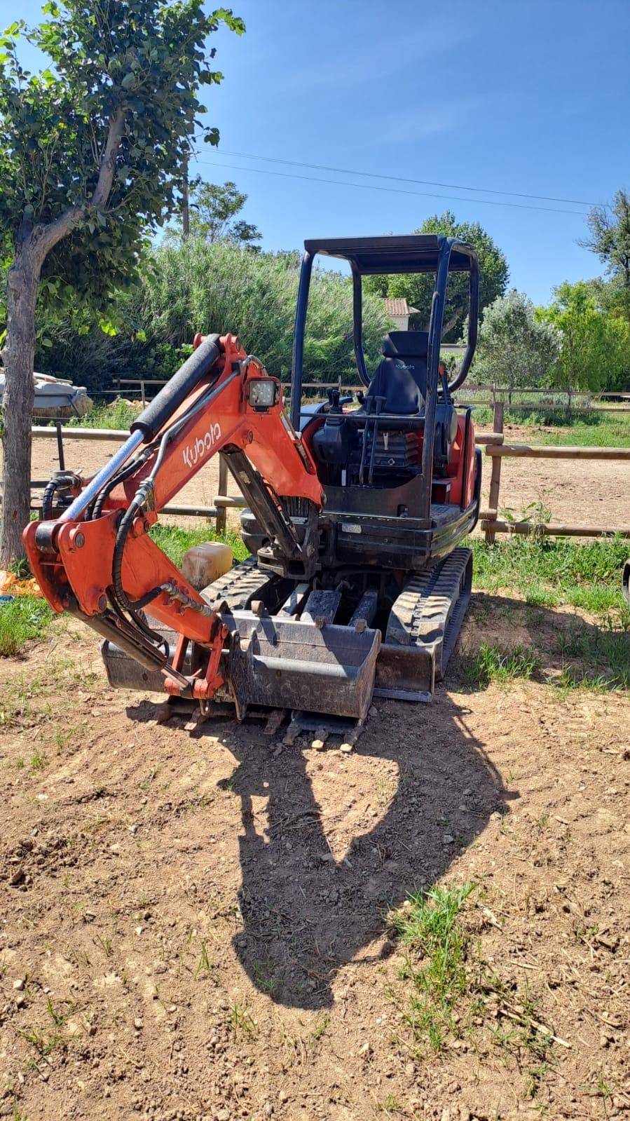 Location Mini-Pelle KUBOTA 2,2T et 2,6T avec ou sans chauffeur + Épareuse 